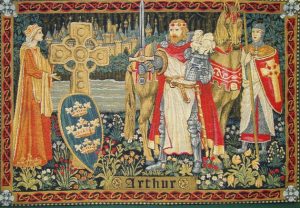 A Rainha Guinevere, o rei Arthur e o cavaleiro Lancelot l Gráfica Cores 